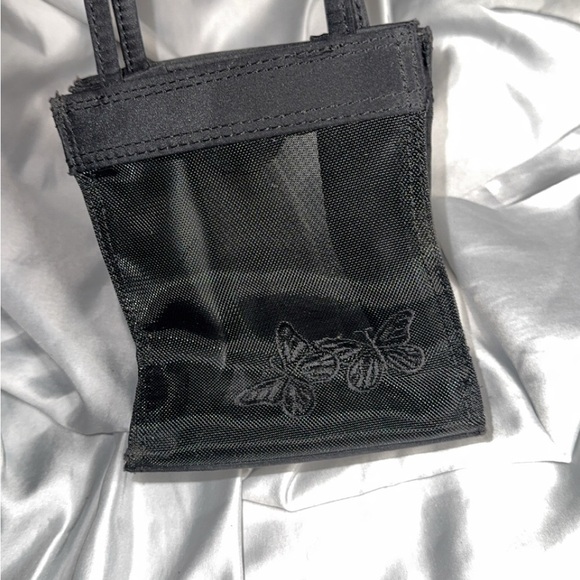 Elegant Black Sheer Women's tiny mesh Bag - Picture 4 of 7